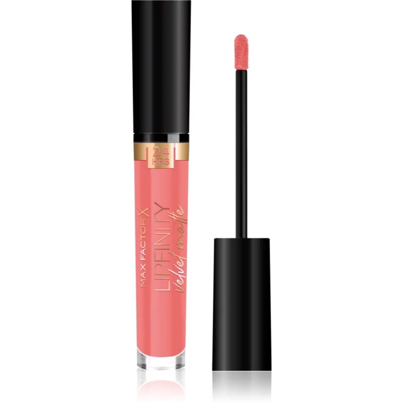 Max Factor Lipfinity Velvet Matte ruj lichid mat culoare 030 Cool Coral 35 ml