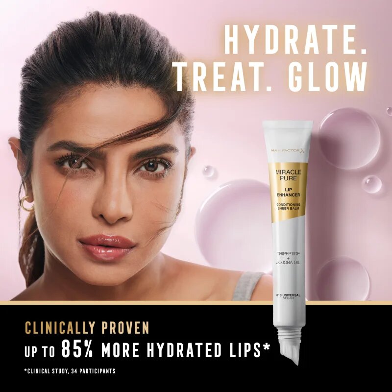 Max Factor Miracle Pure Lip Enhancer lip gloss hidratant culoare 070 Peach Cream 12 ml