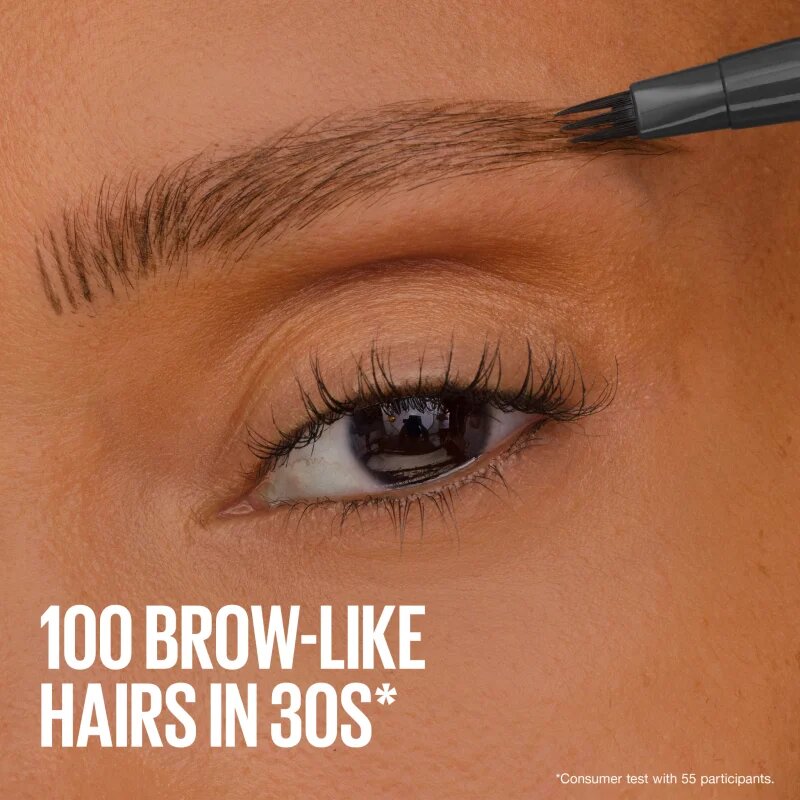 MAYBELLINE NEW YORK Brow Inserts creion pentru sprancene perie 2 in 1 culoare 2 Soft Brown 1.25 ml