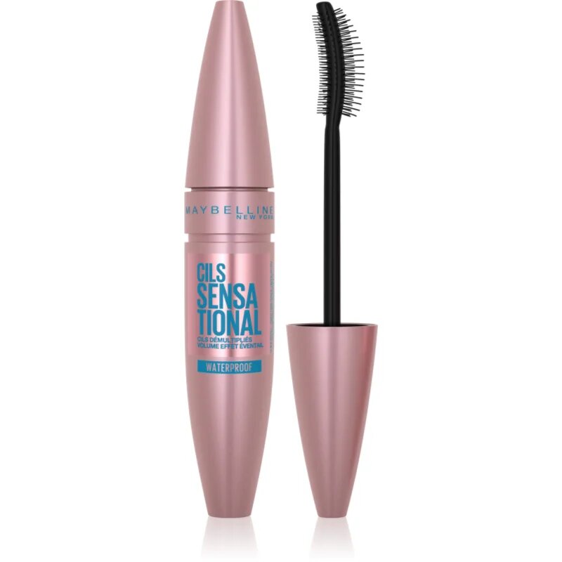 MAYBELLINE NEW YORK Lash Sensational mascara rezistent la apa pentru alungire rotire si volum culoare Black 9.4 ml