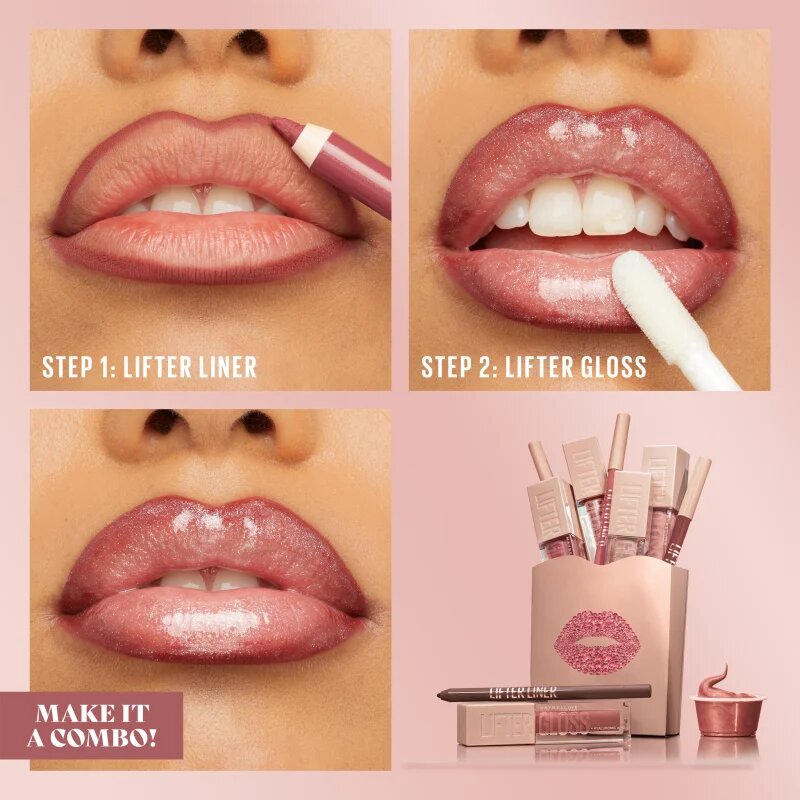 MAYBELLINE NEW YORK Lifter Liner creion contur buze cu efect de hidratare culoare 007 Big Lift 1.2 g
