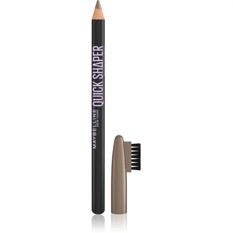 MAYBELLINE NEW YORK Quick Shaper creion sprâncene precise cu pensula culoare 03 Soft Brown 1 buc