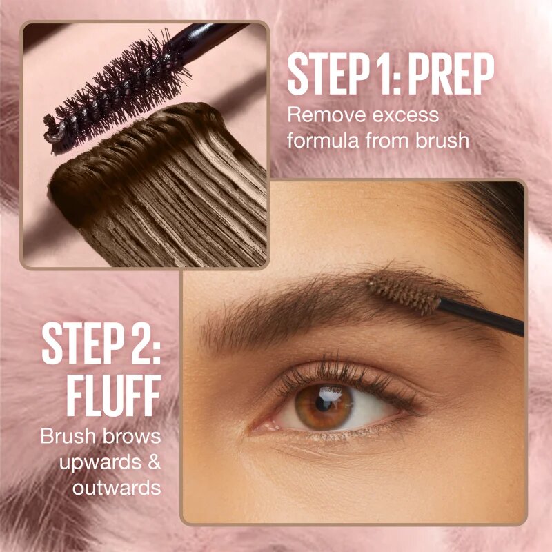 MAYBELLINE NEW YORK Super Fluff Mousse gel pentru sprancene culoare 260 Deep Brown 5 ml