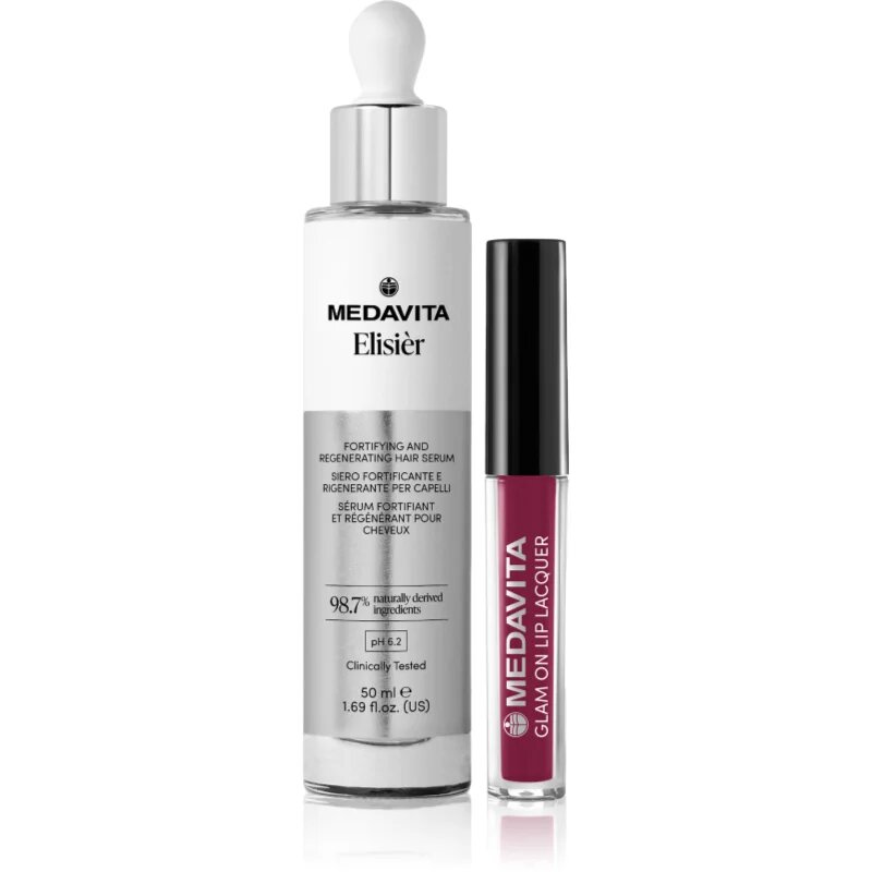 Medavita Elisiér + Lip Laquer Set set cadou pentru femei