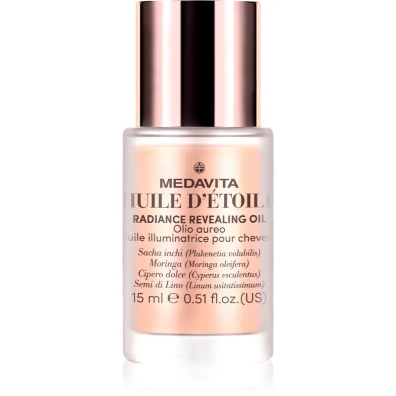 Medavita Huile d'etoile Radiance Revealing Oil ulei pentru strălucire pentru un par stralucitor si catifelat 15 ml