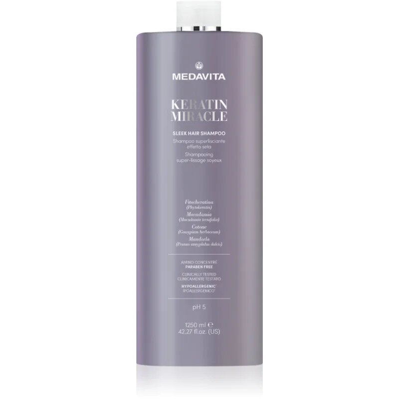 Medavita Keratin Miracle Sleek Hair Shampoo sampon pentru indreptarea parului 1250 ml