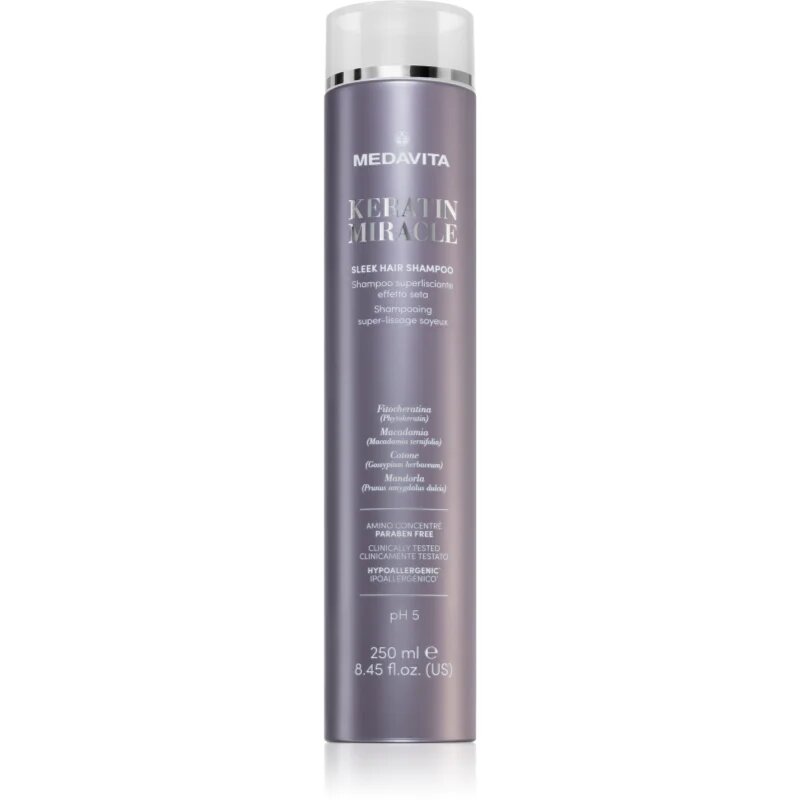 Medavita Keratin Miracle Sleek Hair Shampoo sampon pentru indreptarea parului 250 ml