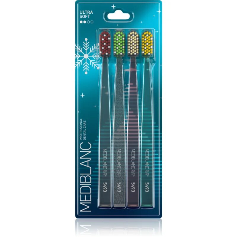 MEDIBLANC 5490 Ultra Soft Limited edition Periuțe de dinți ultra soft 4 bucăți editie limitata 4 buc