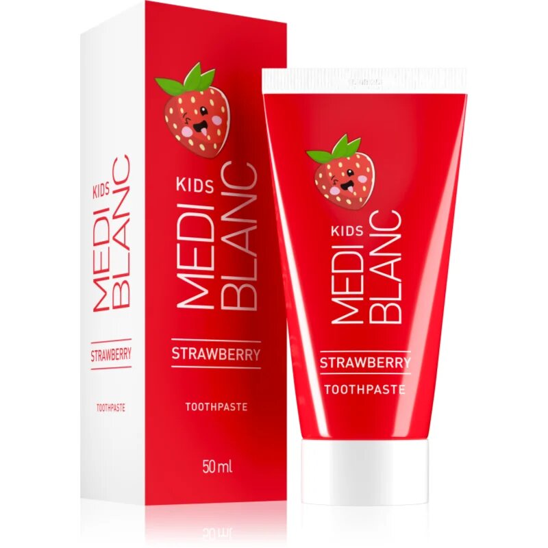 MEDIBLANC Toothpaste KIDS pasta de dinti pentru copii Strawberry 50 ml