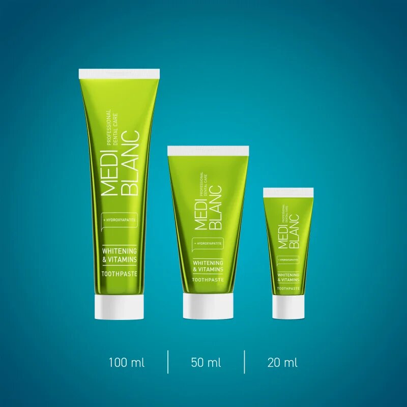 MEDIBLANC Toothpaste Vitamin-Enriched pasta de dinti cu efect innalbitor cu vitamine 100 ml