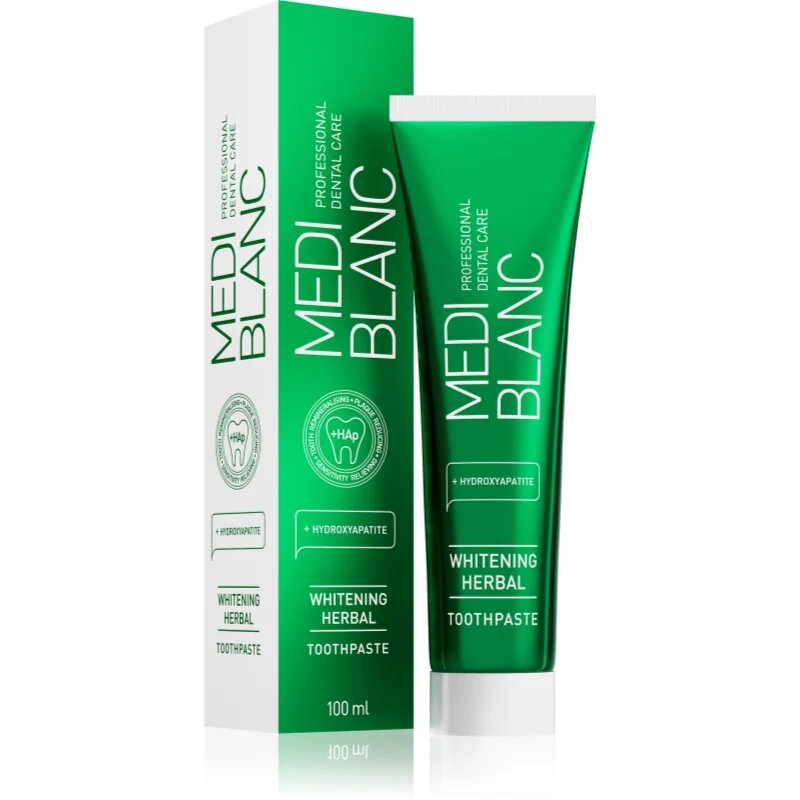 MEDIBLANC Whitening Herbal pastă de dinți cu extract din plante cu efect de albire 100 ml