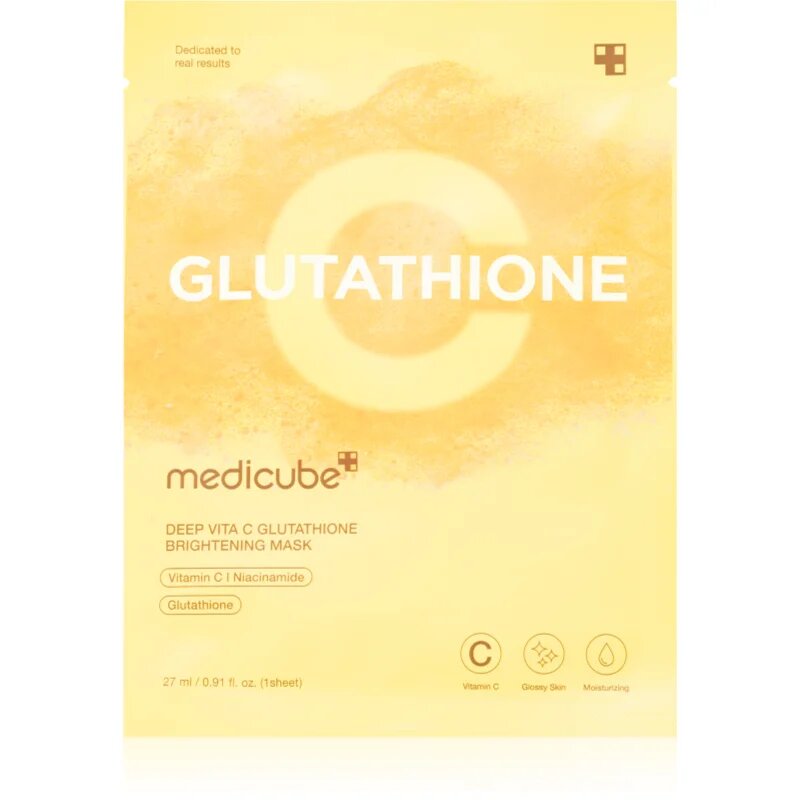 Deep Vita C Glutathione Brightening Mask mască textilă iluminatoare 27 ml