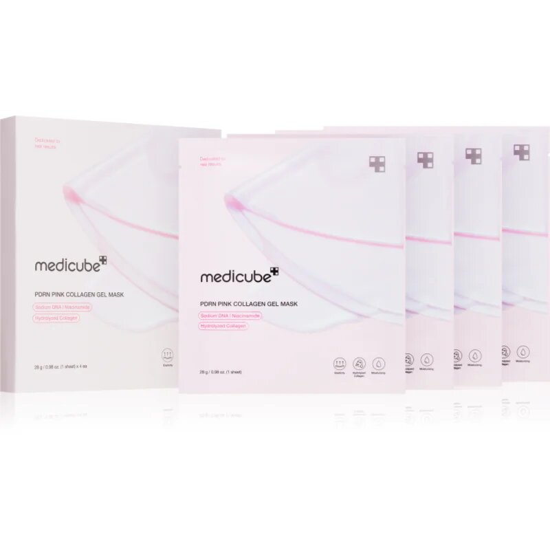 PDRN Pink Collagen Gel Mask masca cu efect de lifting si fermitate cu colagen 4x28 g