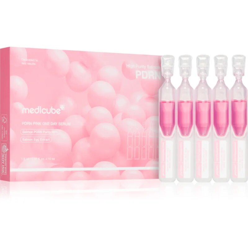 Medicube PDRN Pink One Day Serum ser facial regenerant pentru luminozitate si hidratare 10x1.5 ml