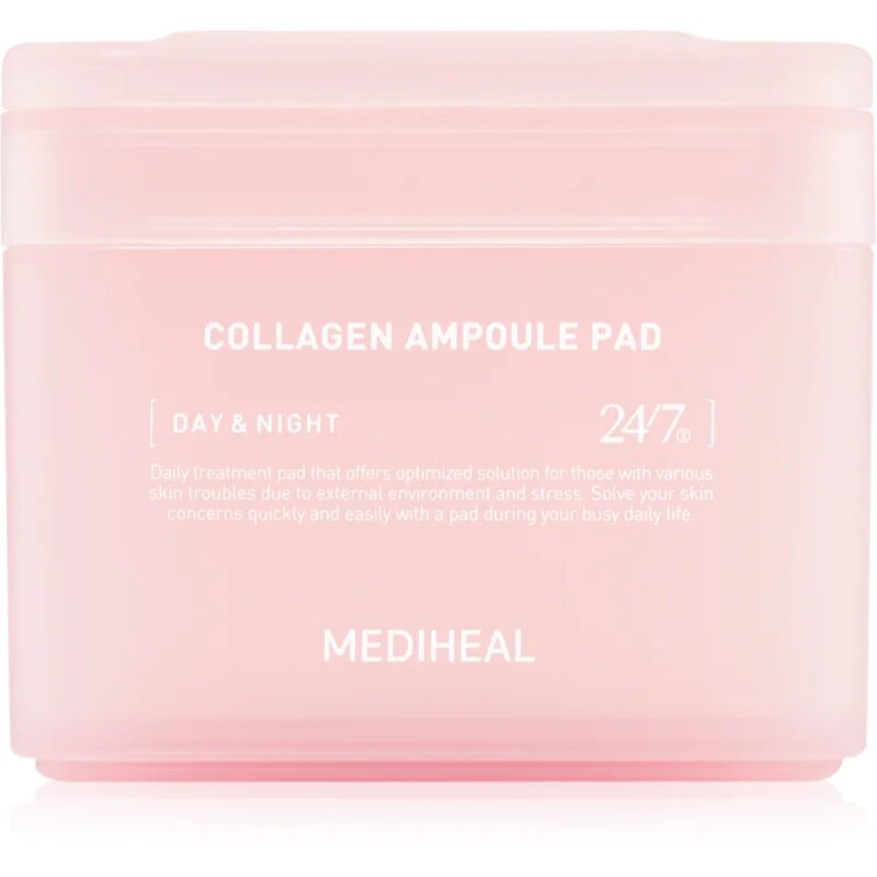 MEDIHEAL Collagen Ampoule Pad dischete de tonifiere pentru hidratare si fermitate 100 buc