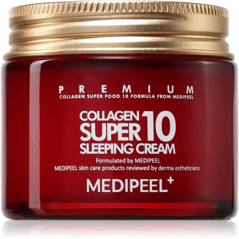 MEDIPEEL+ Collagen Super 10 Sleeping Cream Crema de noapte hidratanta anti-rid 70 ml