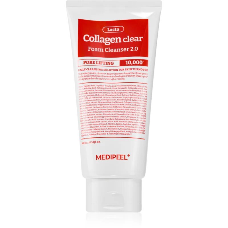 MEDIPEEL+ Red Lacto Collagen Clear Foam Cleanser 2.0 Spuma curatare intensa. pentru a restabili fermitatea pielii 300 ml