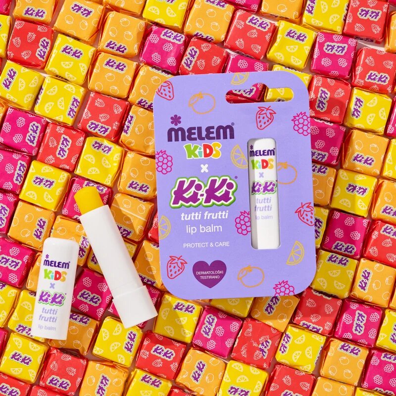 Melem KiKi Tutti Frutti balsam de buze pentru copii 4.5 g