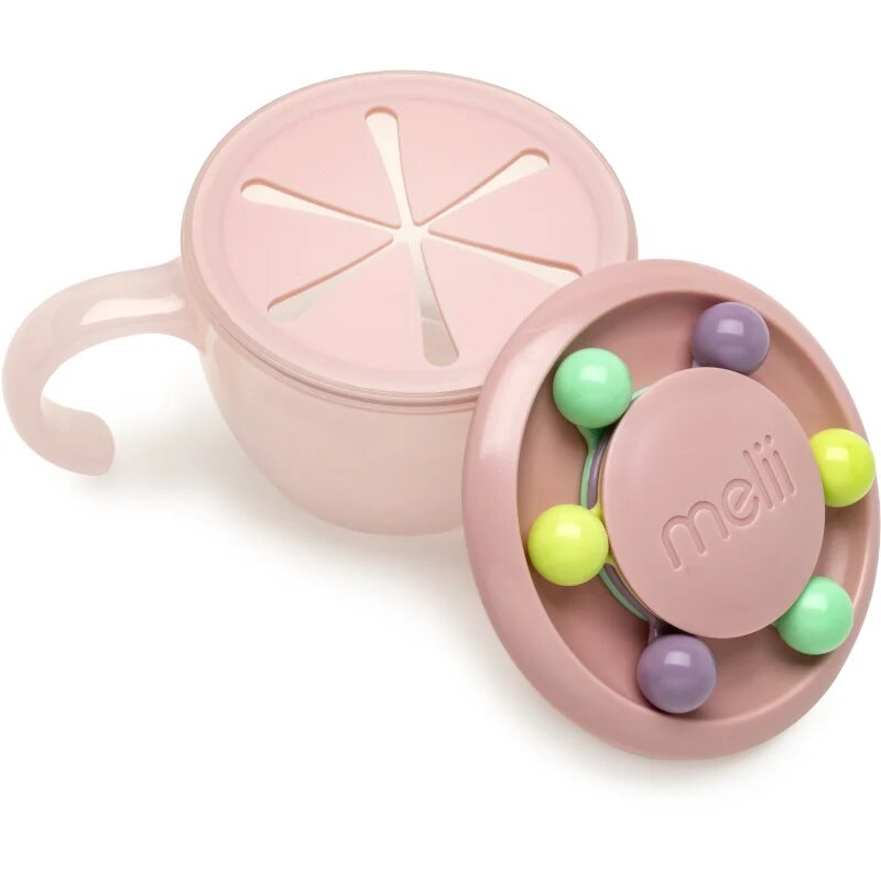 Melii Abacus Snack Container castron pentru gustare Pink 200 ml