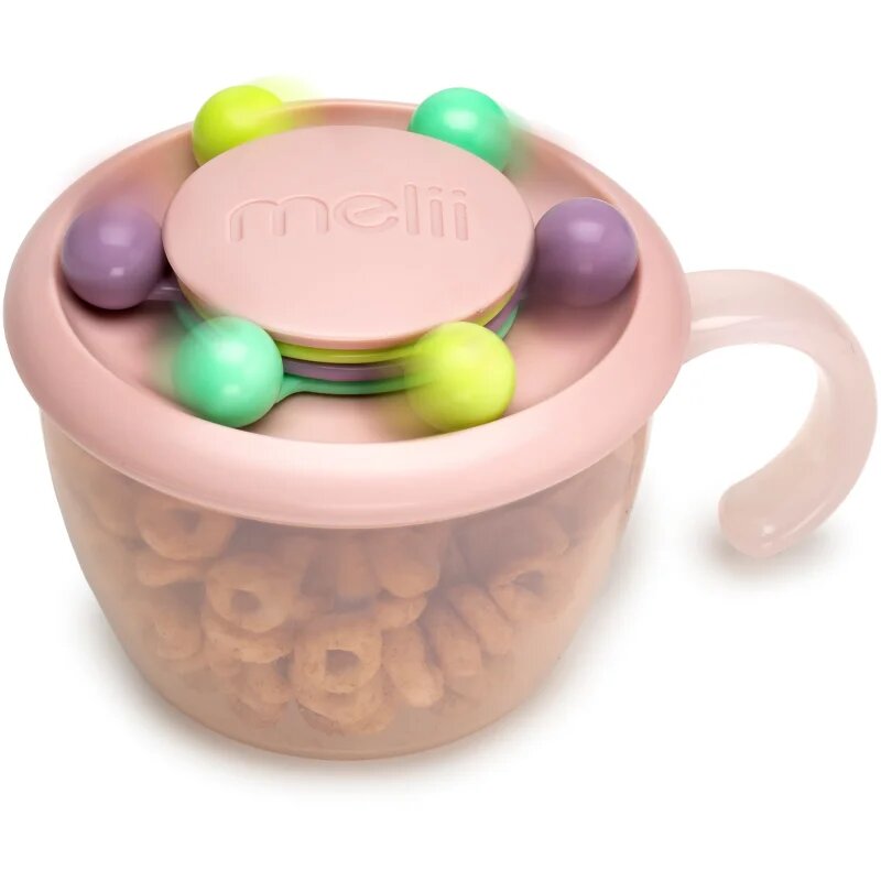 Melii Abacus Snack Container castron pentru gustare Pink 200 ml