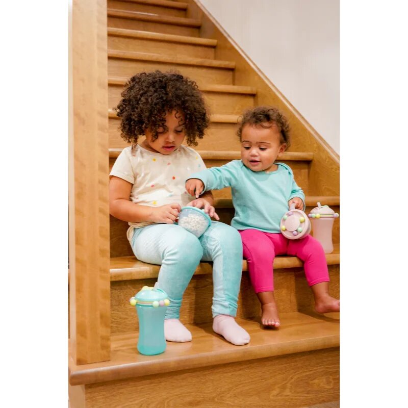 Melii Abacus Straw Sippy Cup ceasca cu pai Pink 1 buc