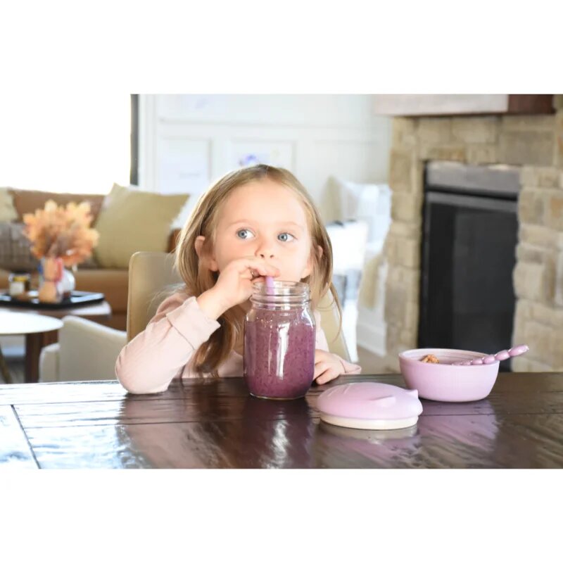 Melii Silicone Bowl with Lid caserolă de mâncare Cat 350 ml