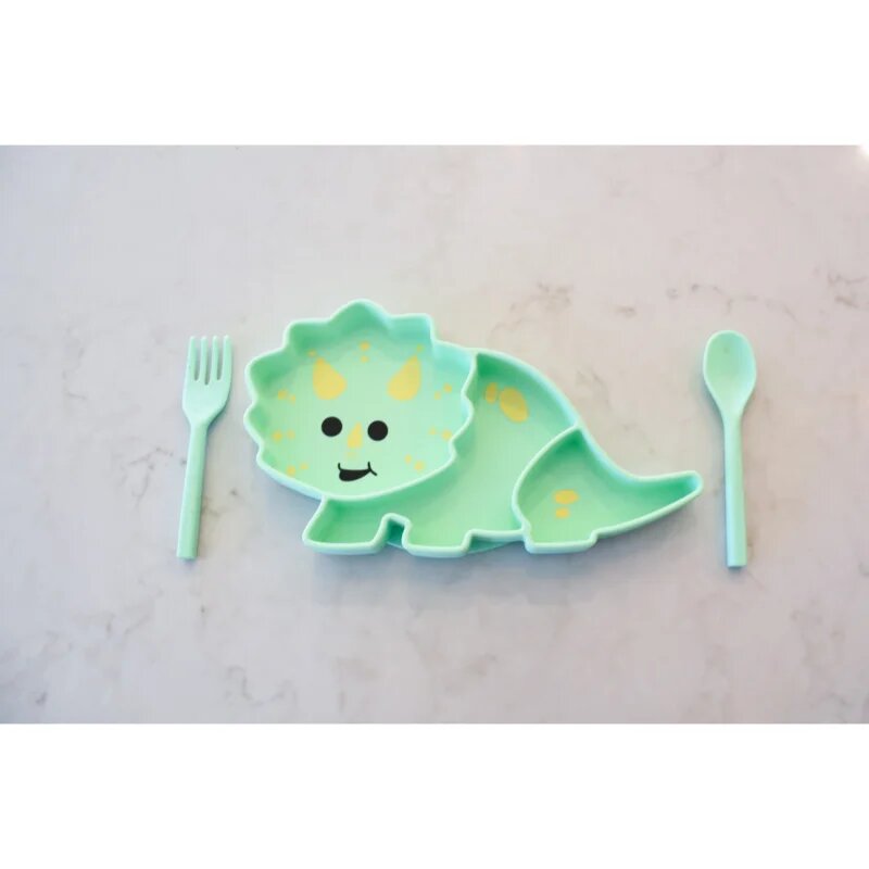 Melii Silicone Suction Plate farfurie cu ventuză Dino 1 buc