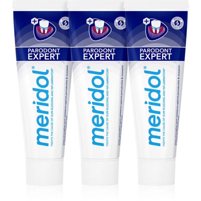 Meridol Parodont Expert Pata de dinti impotriva sangerarilor gingivale si a parodontiteti. 3x75 ml