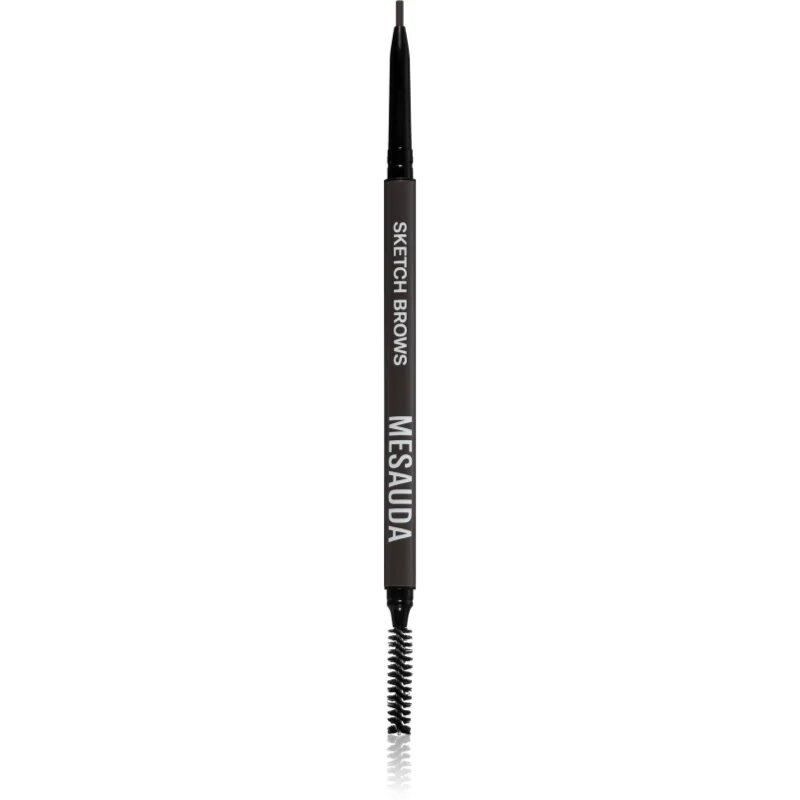 Mesauda Sketch Brows creion pentru sprancene cu pensula culoare 104 Dark 0.09 g