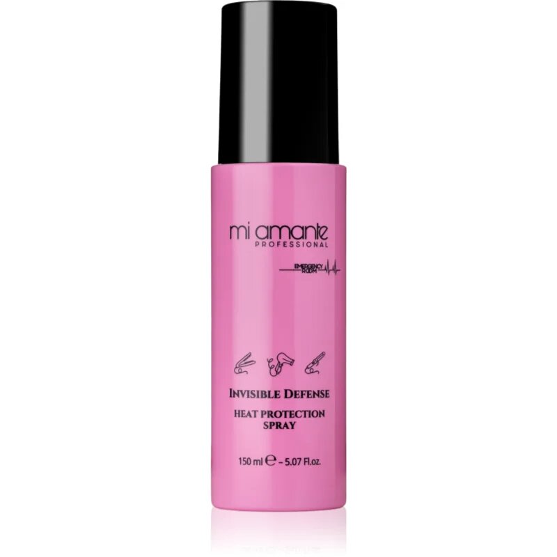 Mi Amante Professional Emergency Room Invisible Defense Heat Protection Spray spray cu protecție termică pentru aranjarea cu placa și cu ondulatorul