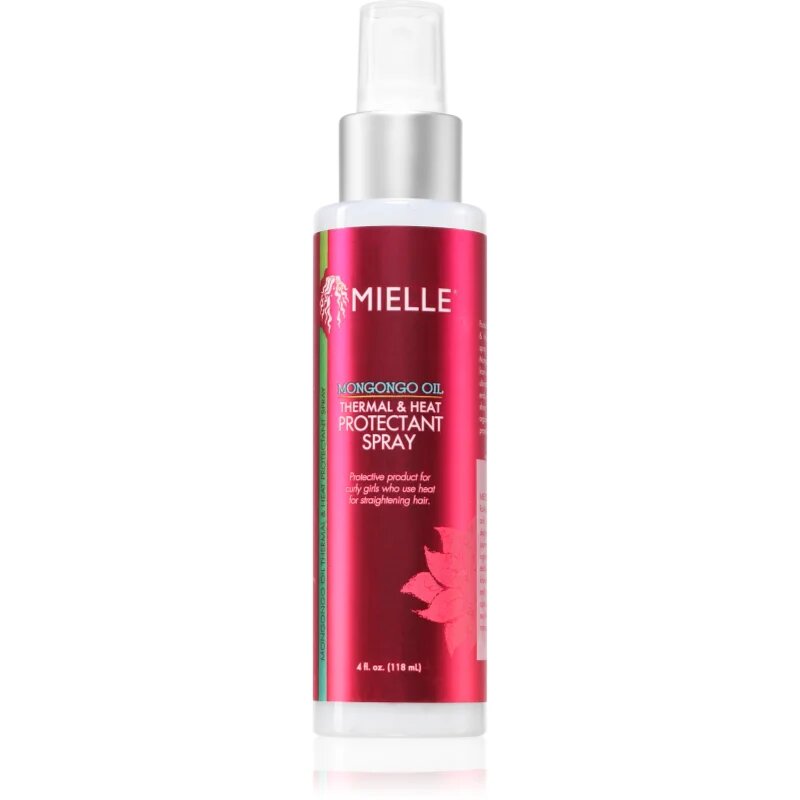 Mielle Mongongo Oil Thermal & Heat Protectant Spray spray protector pentru modelarea termica a parului 118 ml
