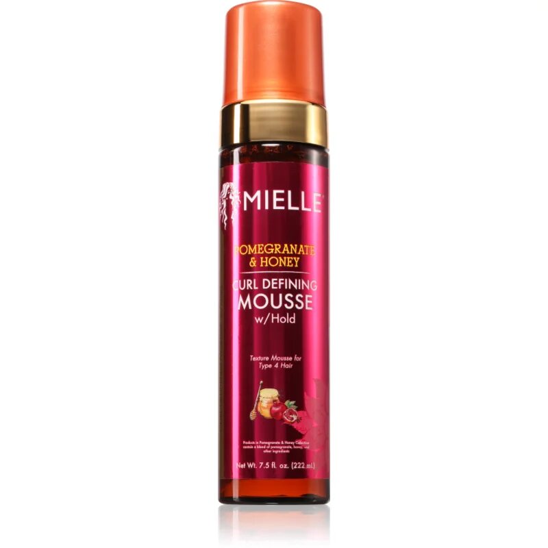 Mielle Pomegranate & Honey spumă de coafat pentru definirea și forma coafurii pentru păr creț 222 ml