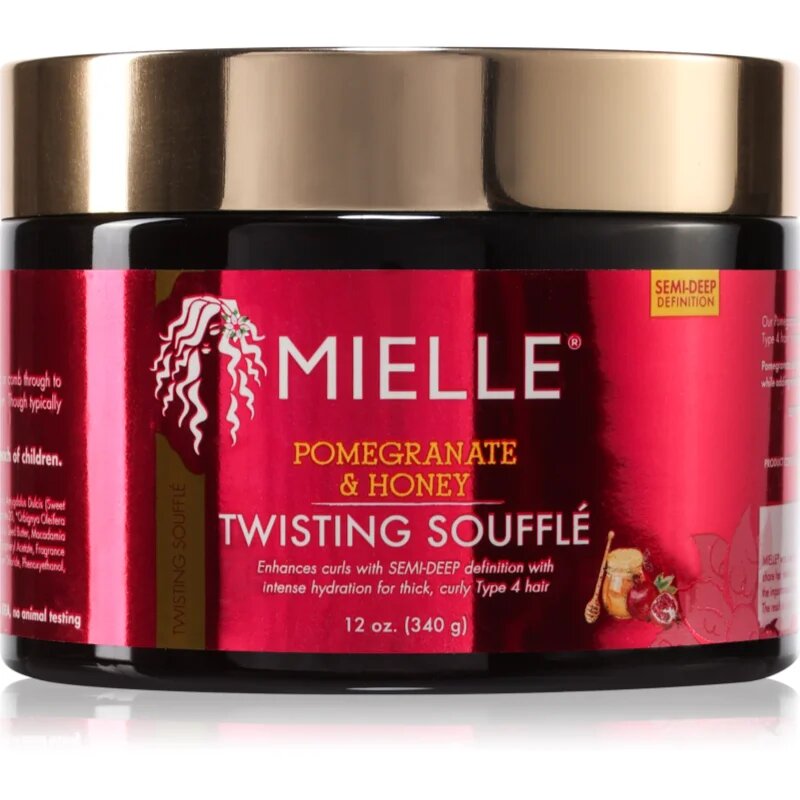 Mielle Pomegranate & Honey Twisting Soufflé crema de par pentru par ondulat si cret 340 g
