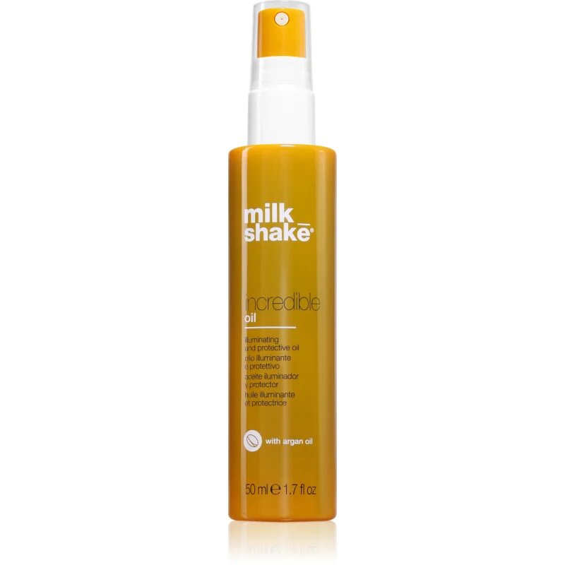 milk_shake® Incredible Oil ulei pentru regenerarea și protecția părului deteriorat și a vârfurilor despicate cu ulei de argan 50 ml