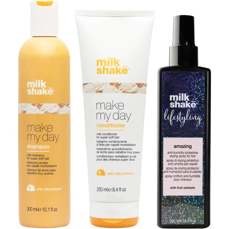 milk_shake® Make My Day Threepack set pentru un par stralucitor si catifelat