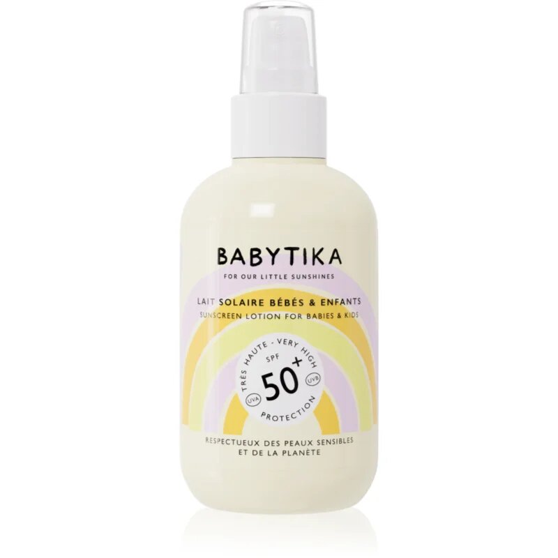 Mimitika Babytika Sunscreen Lotion SPF 50+ lapte de soare pentru copii Spray SPF 50+ 190 ml