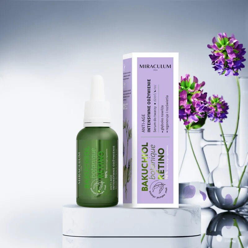 Miraculum Bakuchiol ser de piele intens hidratant 30 ml