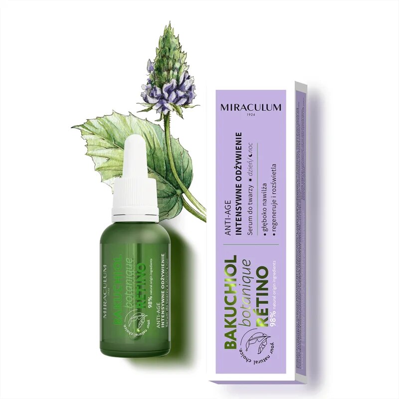 Miraculum Bakuchiol ser de piele intens hidratant 30 ml