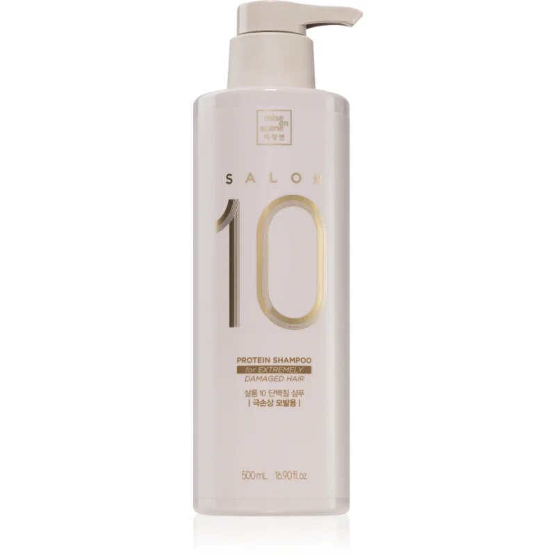 mise en scene Salon 10 Protein Shampoo For Extremely Damaged Hair șampon cu proteine pentru par foarte deteriorat 500 ml