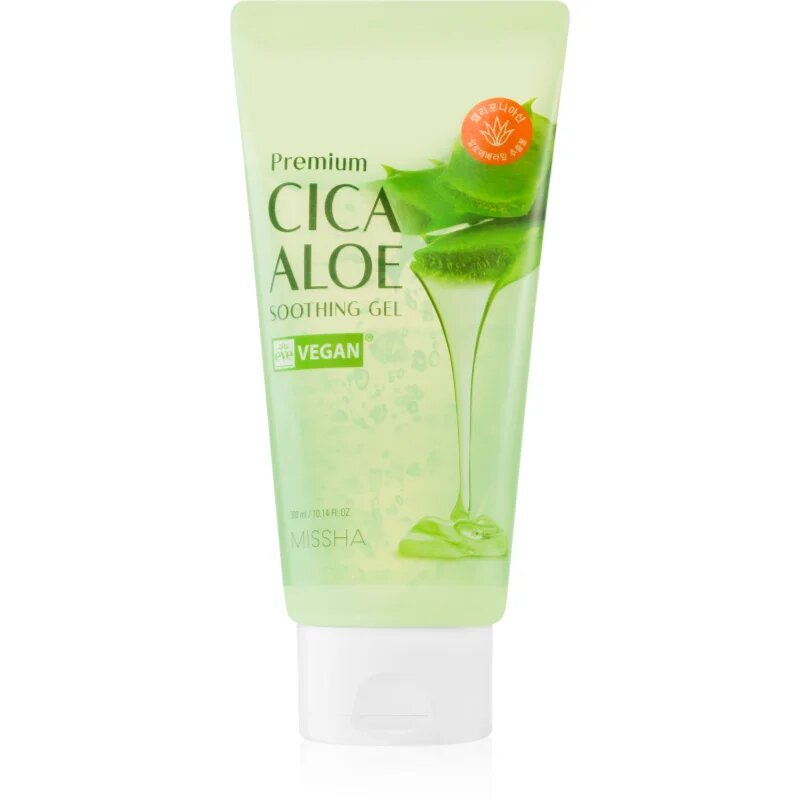 Missha Premium Cica Aloe gel hidratant cu efect de calmare cu aloe vera 300 ml