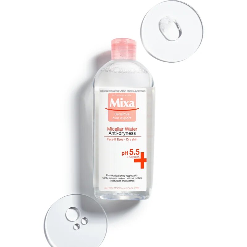 MIXA Anti-Dryness apa micelara importiva iritatiilor si uscarea pielii 400 ml