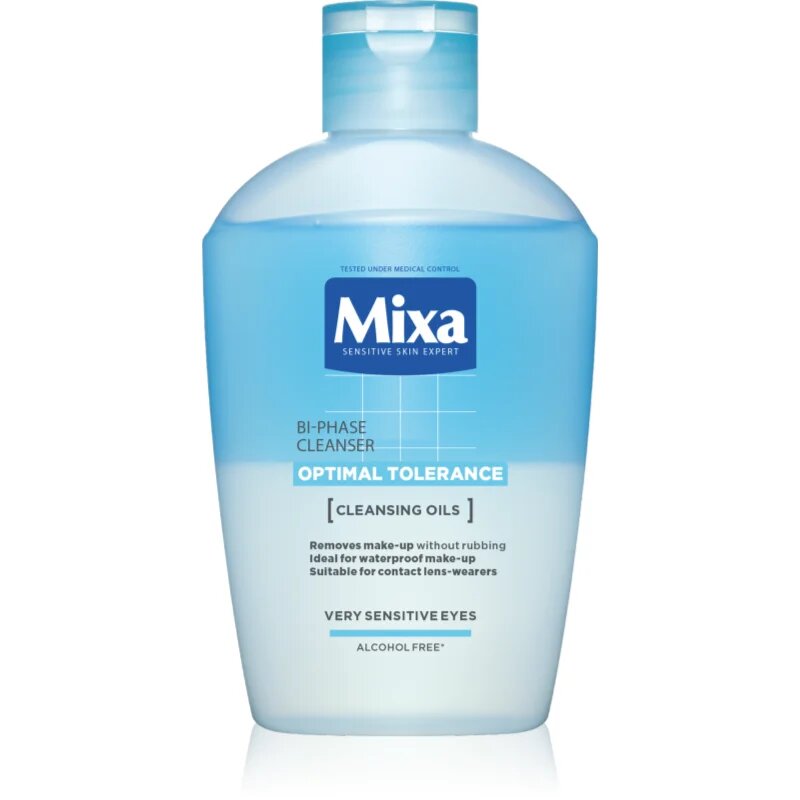 MIXA Optimal Tolerance doua componente demachiant pentru ochi 125 ml