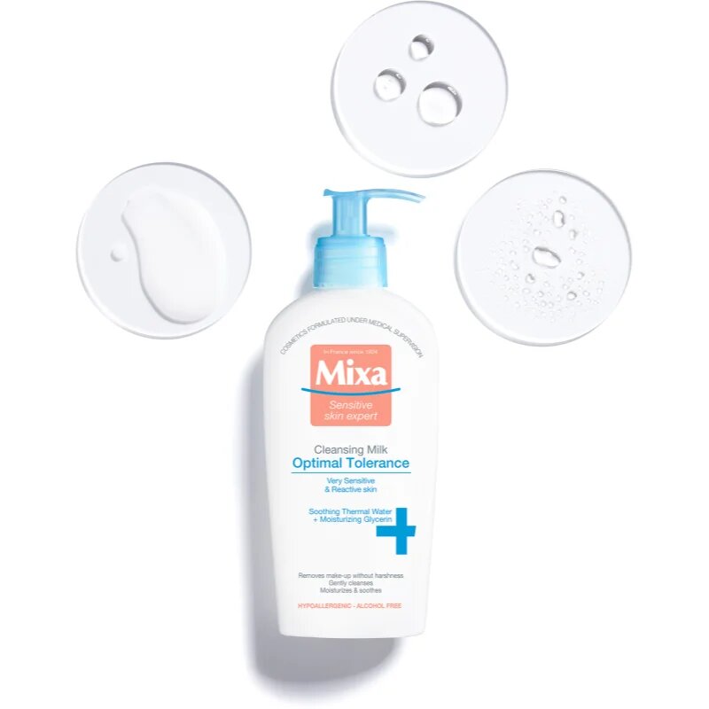 MIXA Optimal Tolerance lapte demachiant 200 ml