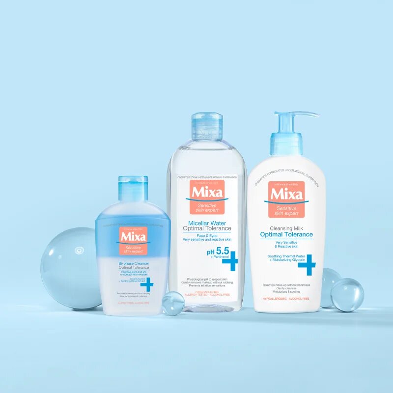 MIXA Optimal Tolerance lapte demachiant 200 ml