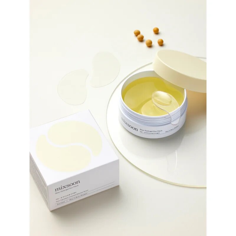 mixsoon Bean Hydrogel Eye Patch masca hidrogel pentru ochi pentru strălucirea și netezirea pielii 60 buc