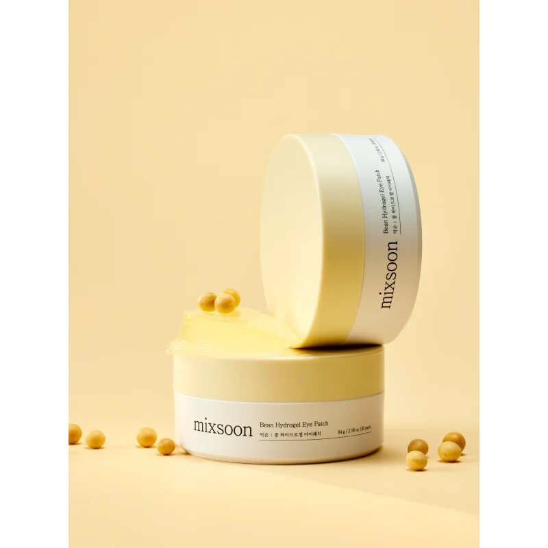 mixsoon Bean Hydrogel Eye Patch masca hidrogel pentru ochi pentru strălucirea și netezirea pielii 60 buc