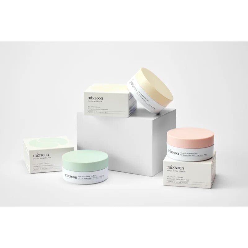 mixsoon Bean Hydrogel Eye Patch masca hidrogel pentru ochi pentru strălucirea și netezirea pielii 60 buc