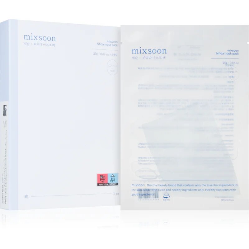 mixsoon Bifida mască textilă hidratantă cu probiotice 5x25 g
