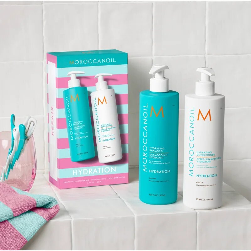 Moroccanoil Hydration Shampoo & Conditioner Duo set pentru par uscat