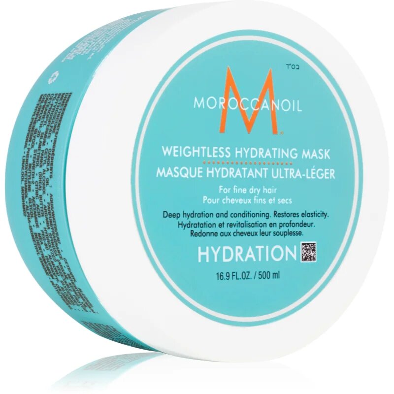 Moroccanoil Hydration Weightless Hydrating Mask mască de hidratare profundă pentru par uscat si fragil 500 ml